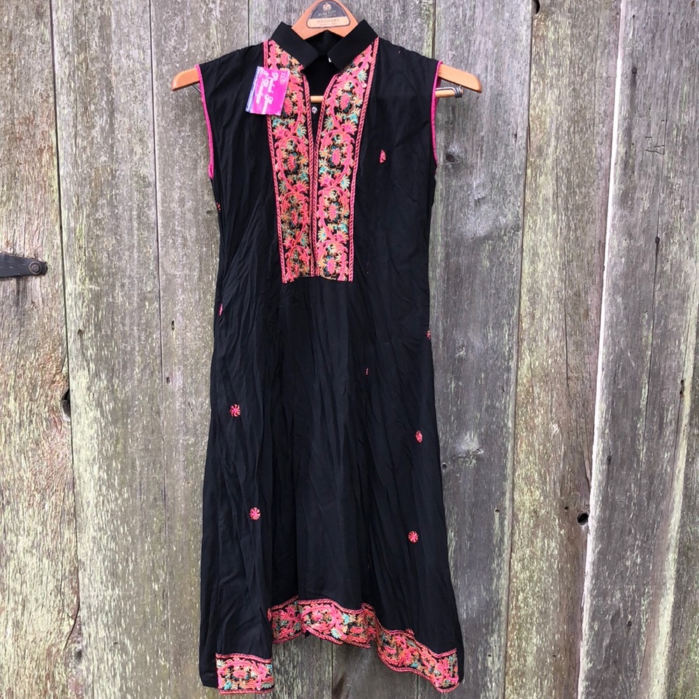 Oriental embroidered dress